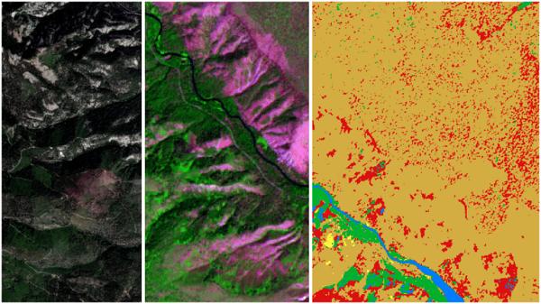 从卫星和飞机等不同传感器方面由QGIS 遥感分析