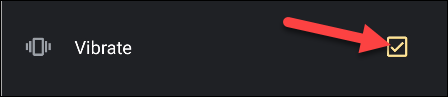Select the "Vibrate" checkbox if you want your phone to vibrate with the alarm.