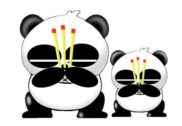 而被感染的电脑都会有一个熊猫烧香的经典图标(熊猫举着三根香),真是