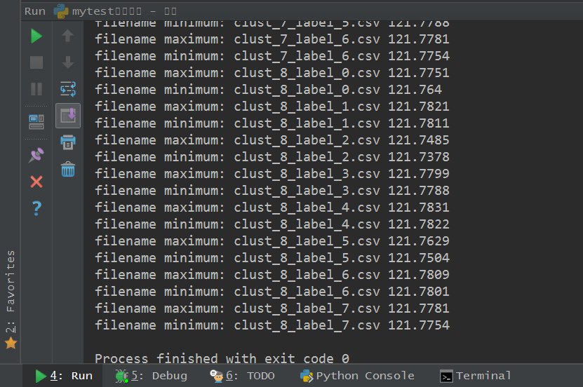 Numpy and pandas combat: the first column of data in the folder CSV file