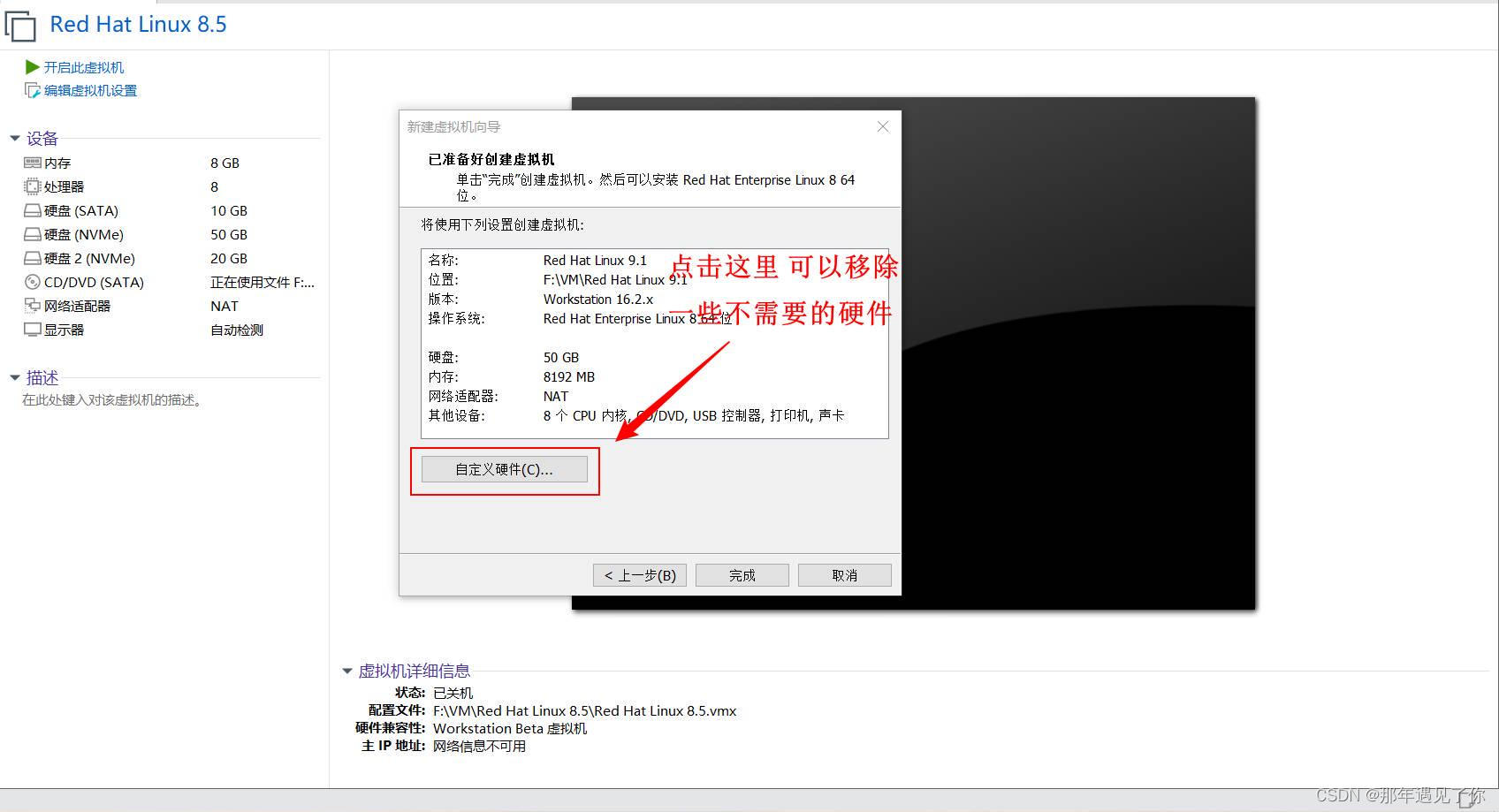 VM创建Redhat Linux 9.1虚拟机最新 手把手详细教程!3分钟快速学会安装虚拟机!!!_如何创建红帽虚拟机-CSDN博客