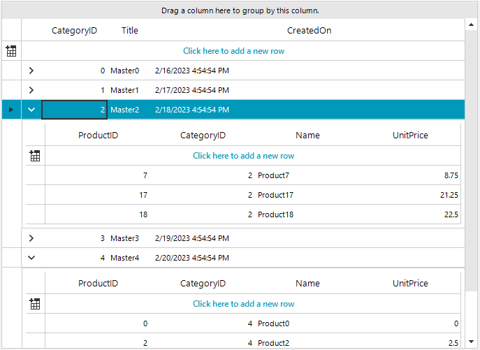 界面控件Telerik UI for WinForms使用指南 - 数据绑定  填充（一）