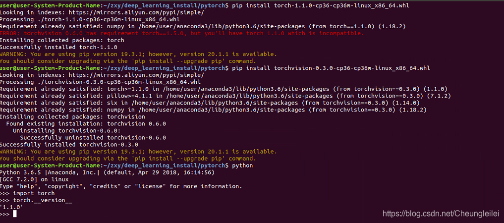 linux终端运行pytorch的指令,linux下基于pytorch框架的hrnet代码初实践 解决cuda和torch版本不匹配问题...