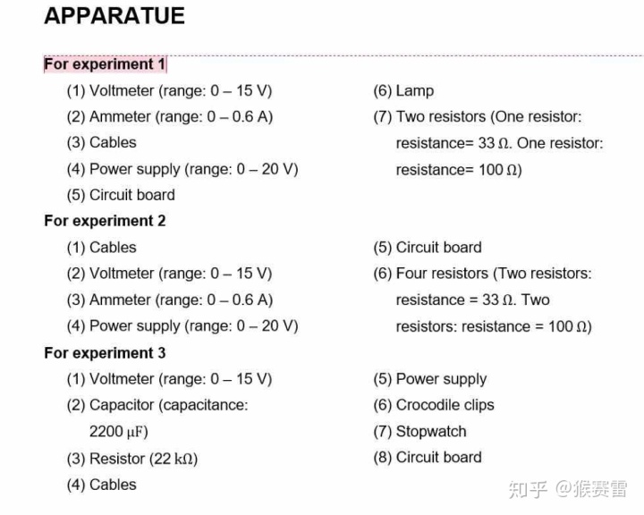 实验中实现的目的,可以copy实验材料中的,对prceodure做paraphrase