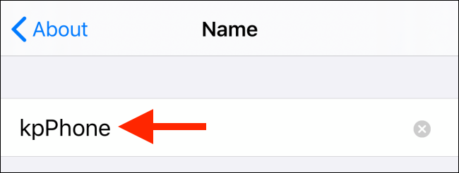 Type the new name.