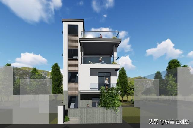 3左右3套70平米左右三层农村小户型别墅75x10米