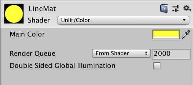 Line Material of Line Renderer in Unity3D