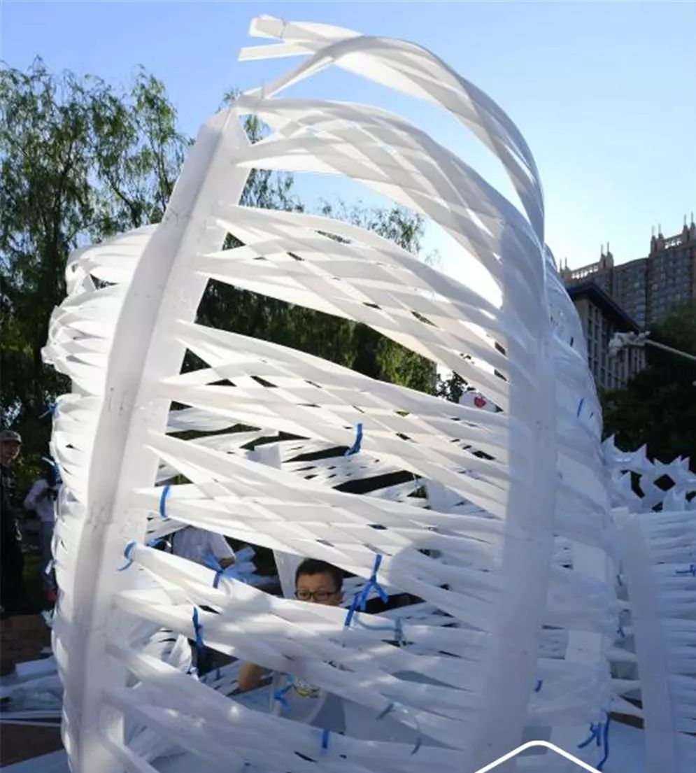 第十届哈尔滨工业大学建造节暨 2019" 百年芳华 " 塑料中空板建筑设计