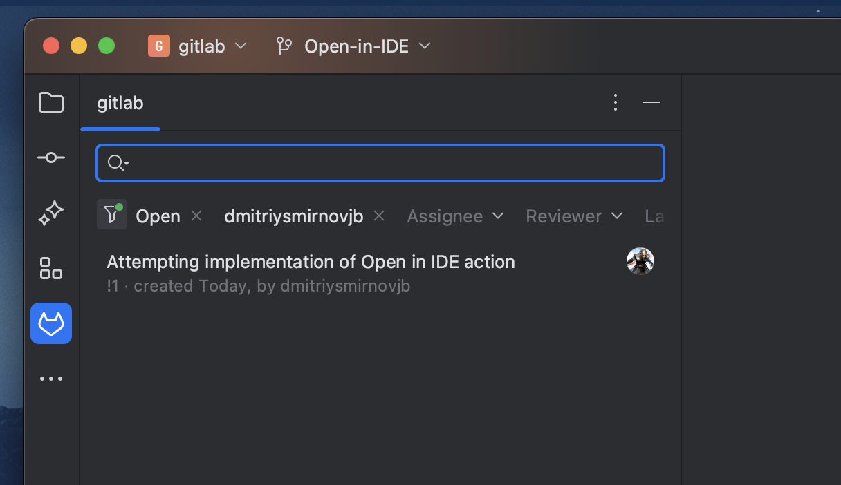 GitLab support in JetBrains IDE