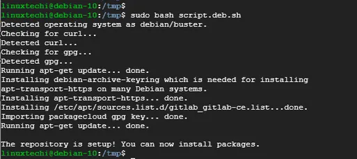 Run-Gitlab-Bash-Script-Debian10