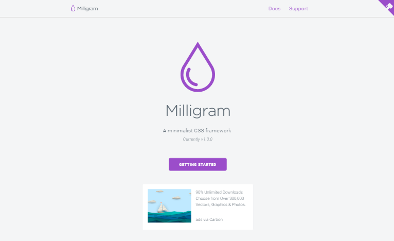 milligram css