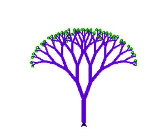 python turtle画简单树