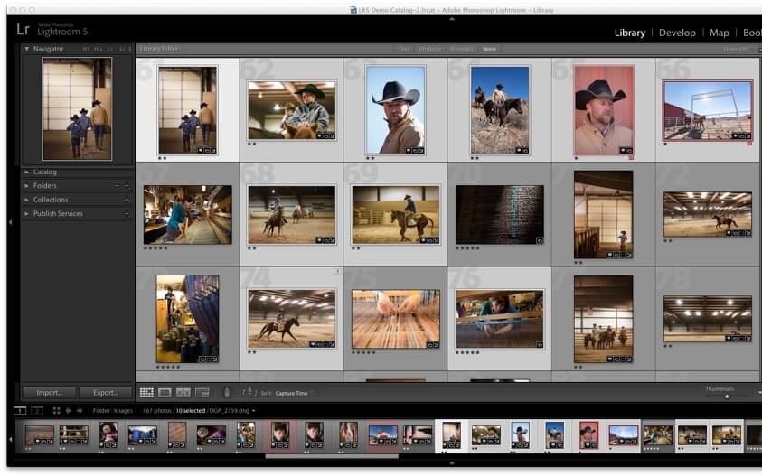 Windows 7图像查看Adobe Lightroom