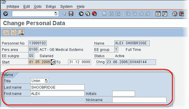 SAP Infotype: Create, Change, Copy, Delete, Overview using PA30, PA20