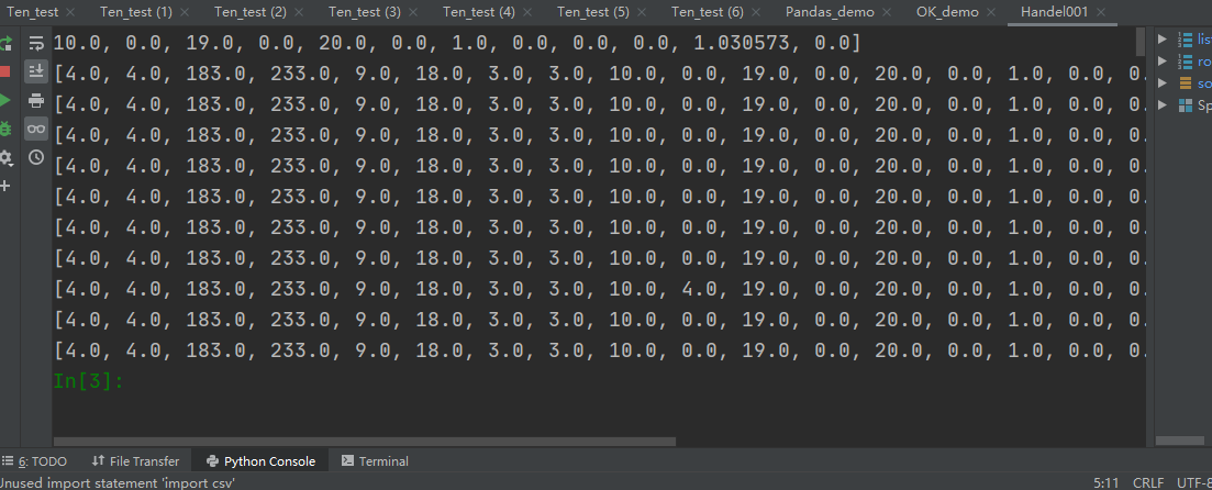 pycharm output shows incomplete and ellipsis solutions