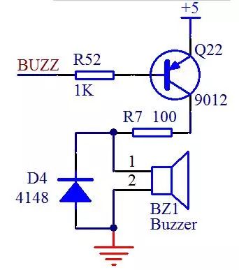 单片机控制无缘蜂鸣器和led闪烁_单片机蜂鸣器的控制程序与驱动电路图