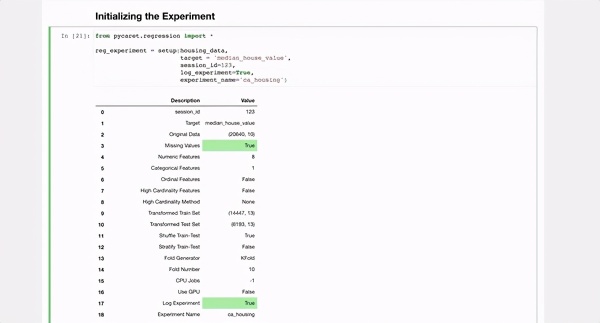 Guía de uso de la biblioteca de ML PyCaret-low-code Guía de uso de la biblioteca de ML PyCaret-low-code