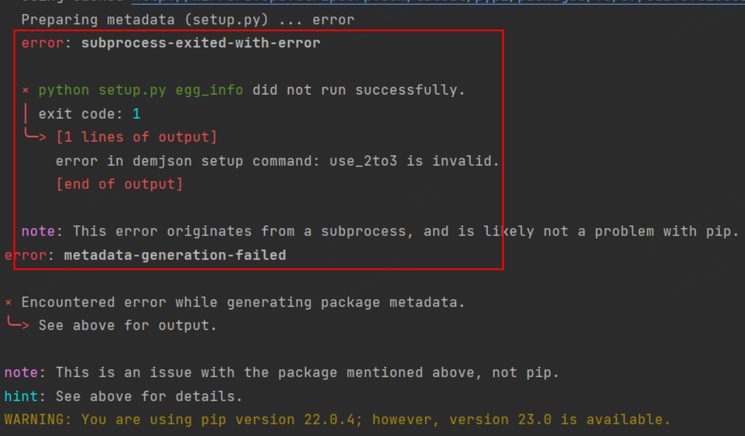 Pip Install subprocess exited with error pip Install Subprocess CSDN 