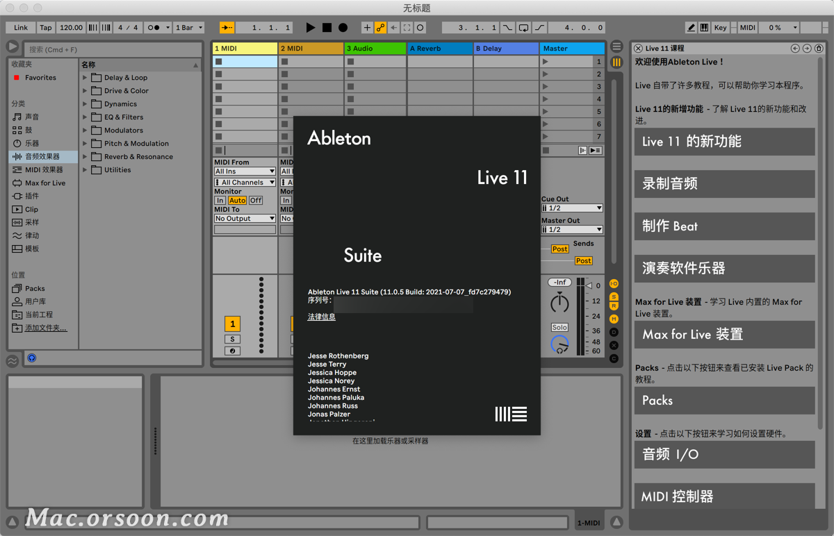 音乐制作软件abletonlive11suiteformac