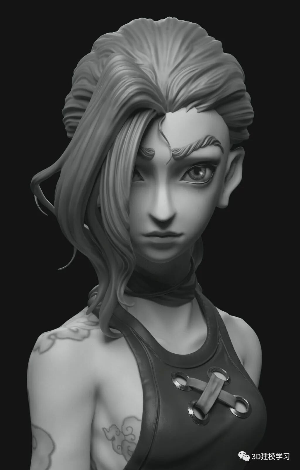 3d建模零基础入门要学的这些中模阶段高模阶段低模阶段和贴图