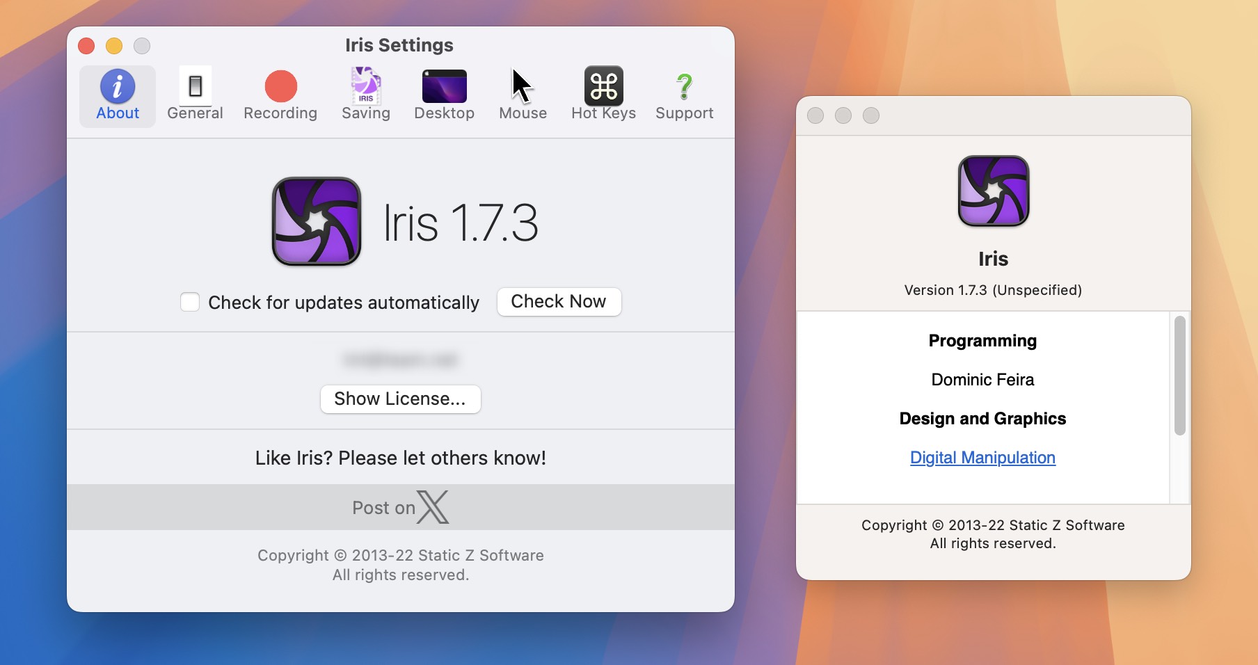 Iris for Mac v1.7.3 屏幕录像软件 激活版 - 第2张