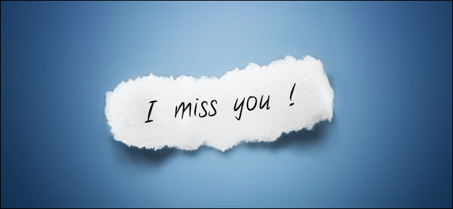 "I Miss You!" written on a piece of paper