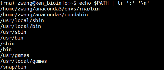rna环境下的$PATH