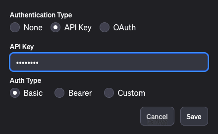 身份验证类型：API 密钥 | API 密钥：DEMO_KEY | 身份验证类型：基本