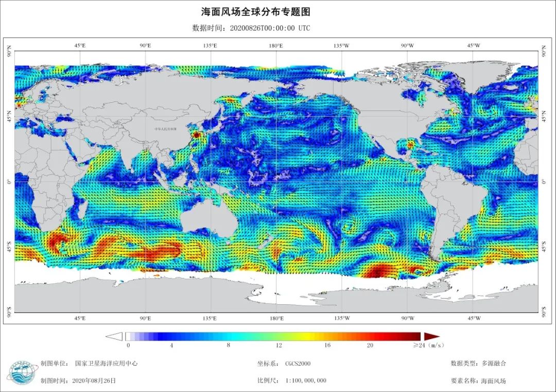全球海面风场1海面风场与台风"巴威"位置今年第8号台风"巴威"的中心已