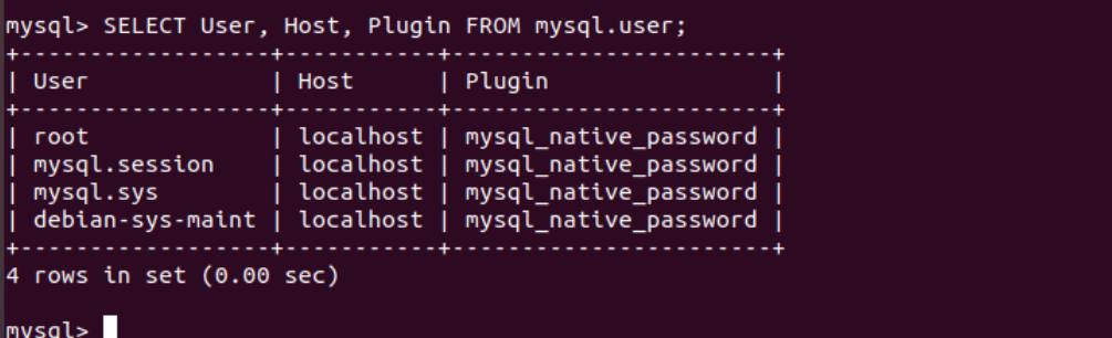 Mysql Display Table