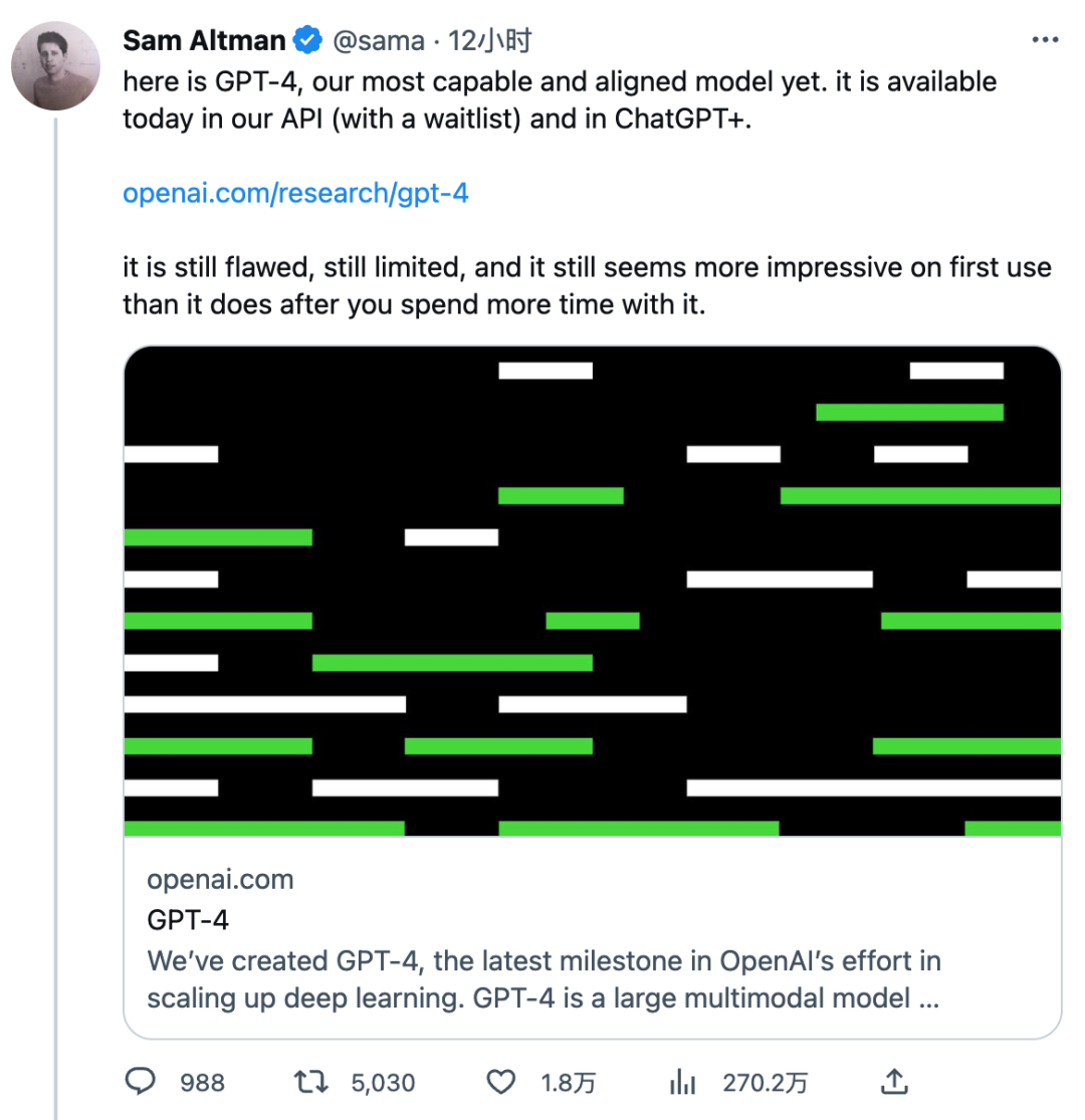 gpt 4王炸上线 用户直呼 强得离谱