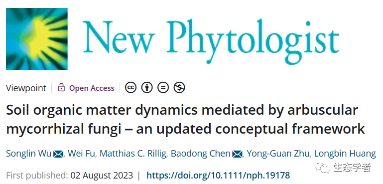 New Phytologist | 丛枝菌根真菌<span style='color:red;'>介</span>导<span style='color:red;'>的</span>土壤有机质动态过程<span style='color:red;'>的</span>新<span style='color:red;'>概念</span>框架