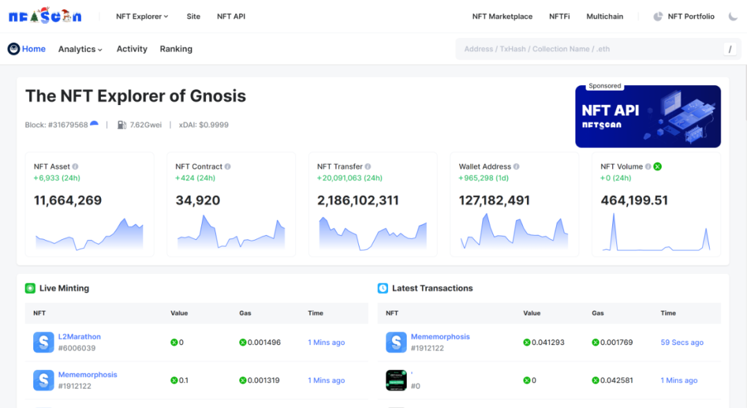 如何使用 NFTScan NFT API 在 Gnosis 网络上开发 Web3 应用