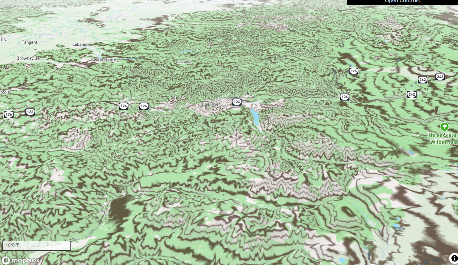 Mapboxgl 根据 AWS 地形的高程值制作等高线