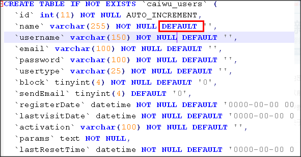 mysql的default_sql语句中default是什么意思？-CSDN博客