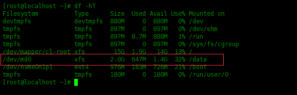 Centos8中配置RAID1磁盘阵列Centos8中配置RAID1磁盘阵列