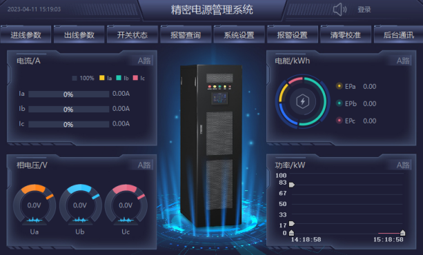 安科瑞：列头柜、监控系统、触摸屏的数据中心机房配电方案