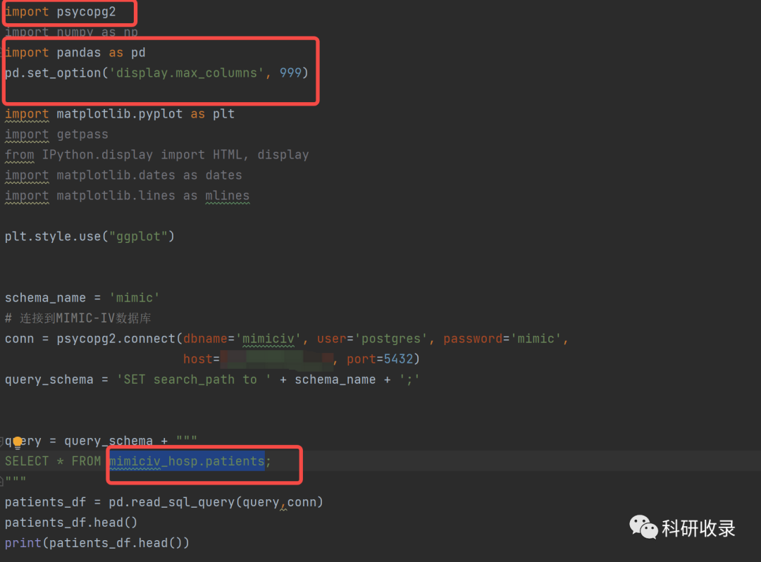 Python连接MIMIC-IV数据库并图表可视化_mimic数据库衍生表格配置-CSDN博客