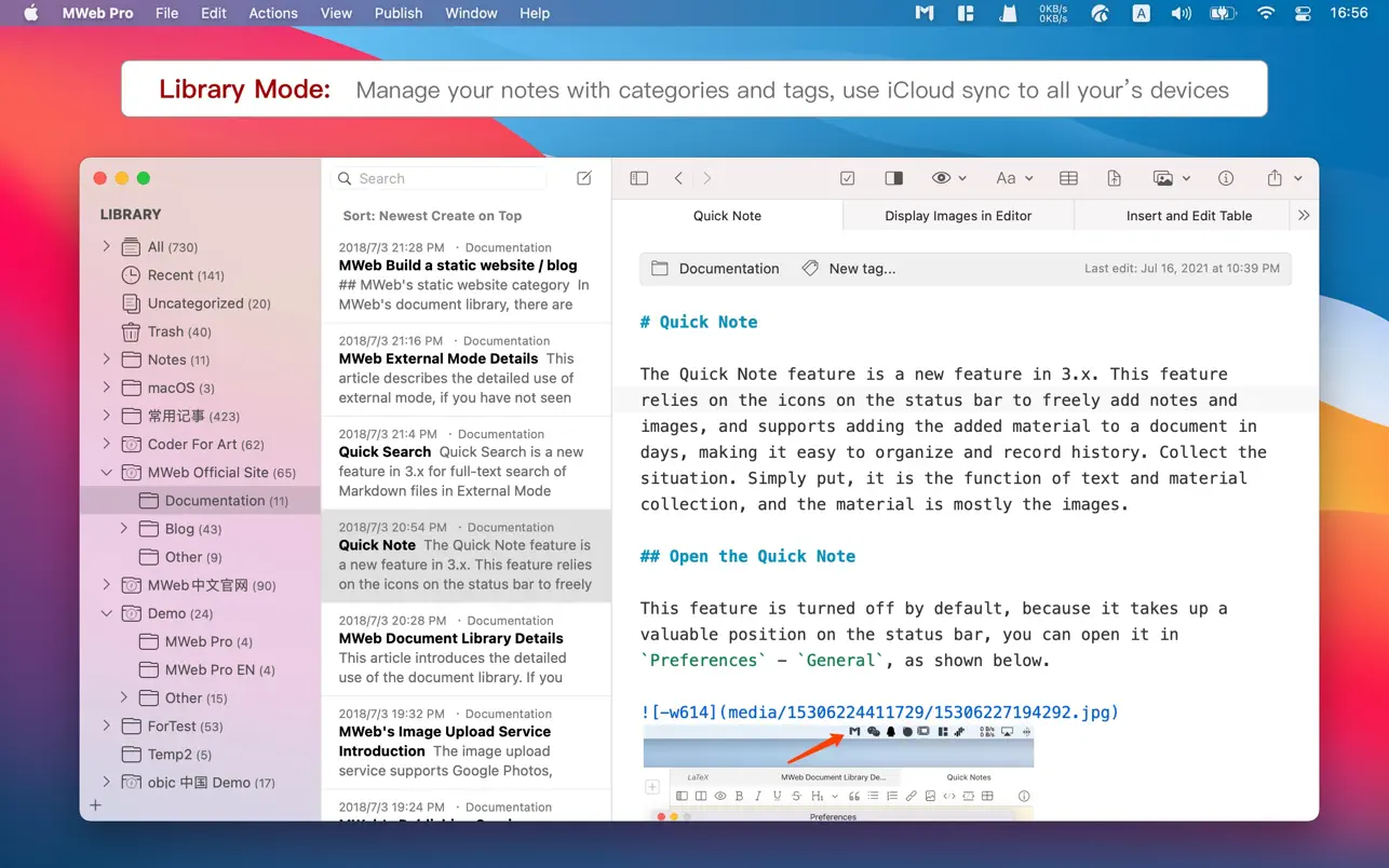 MWeb Pro for Mac v4.5.8 好用的博客生成编辑器 破解下载-1