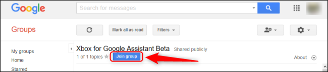 Click "Join Group."
