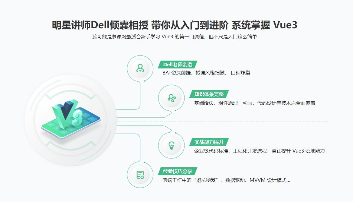 【持续升级】Vue3 系统入门与项目实战无密分享闻郎江上唱歌声