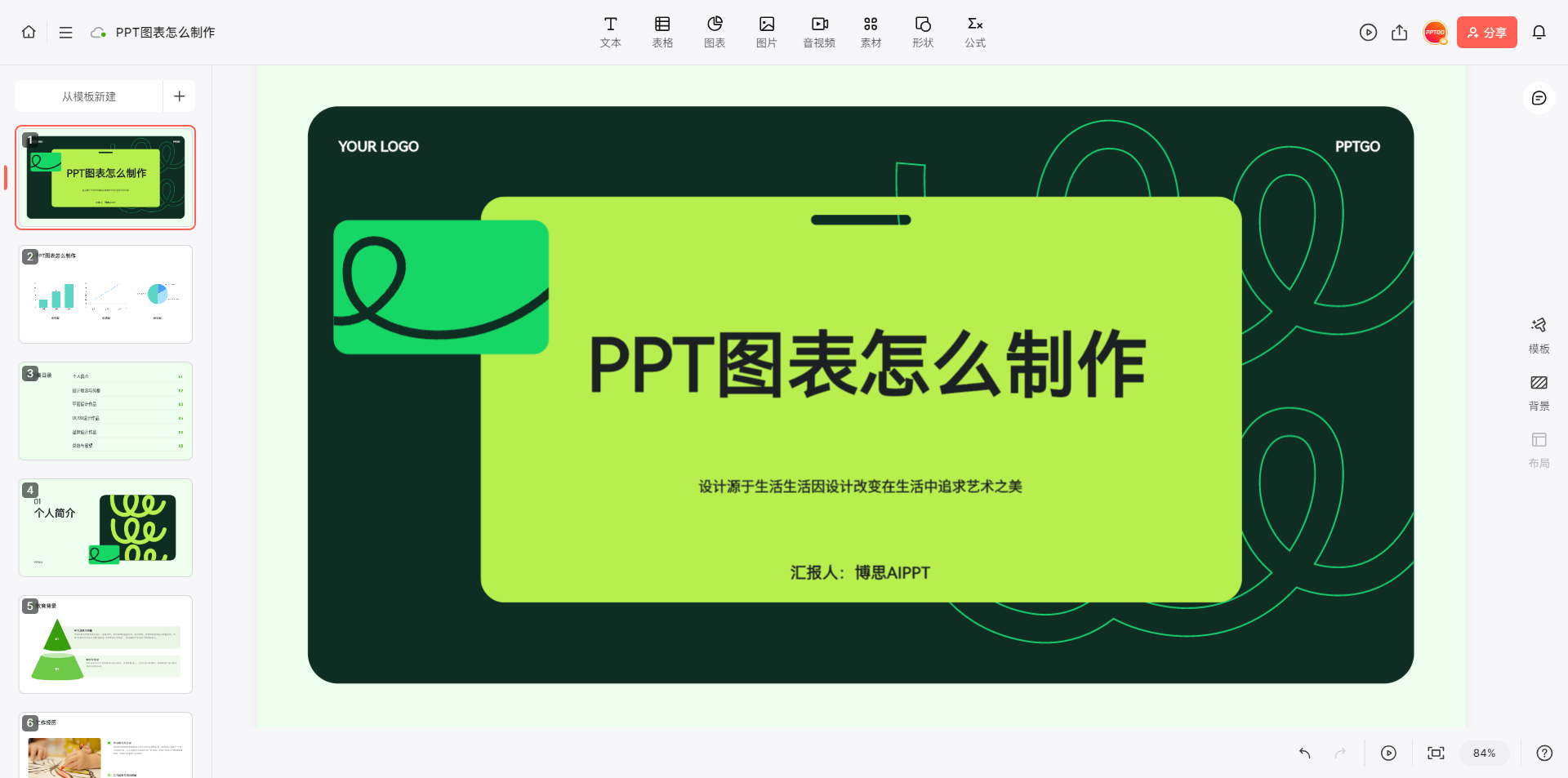 ppt图表怎么制作？