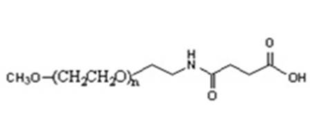 mPEG2000-Succinamide Acid，甲氧基聚乙二醇丁二酸酰胺，mPEG2000-SAA
