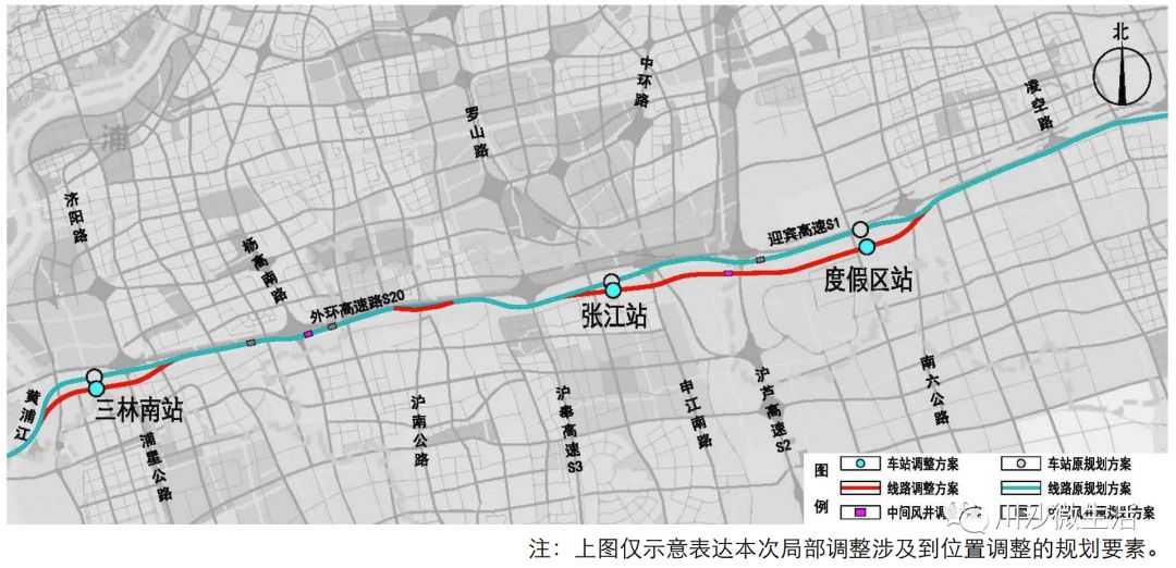 上海轨道交通网络示意图连接上海东站虹桥火车站的机场联络线最新消息