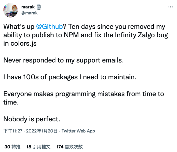 删库遭 GitHub 封号，开发者欲夺回发行权：“我只是犯了个编程错误”