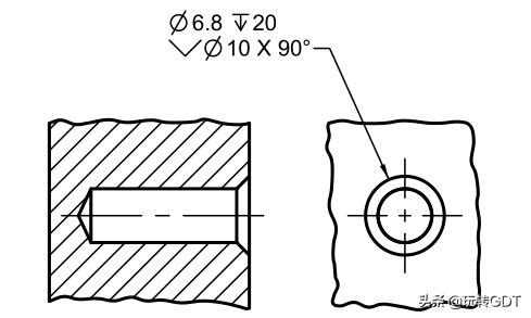 catia孔深度符号标注_机械图纸·每日一符：埋头孔符号﹀-CSDN博客