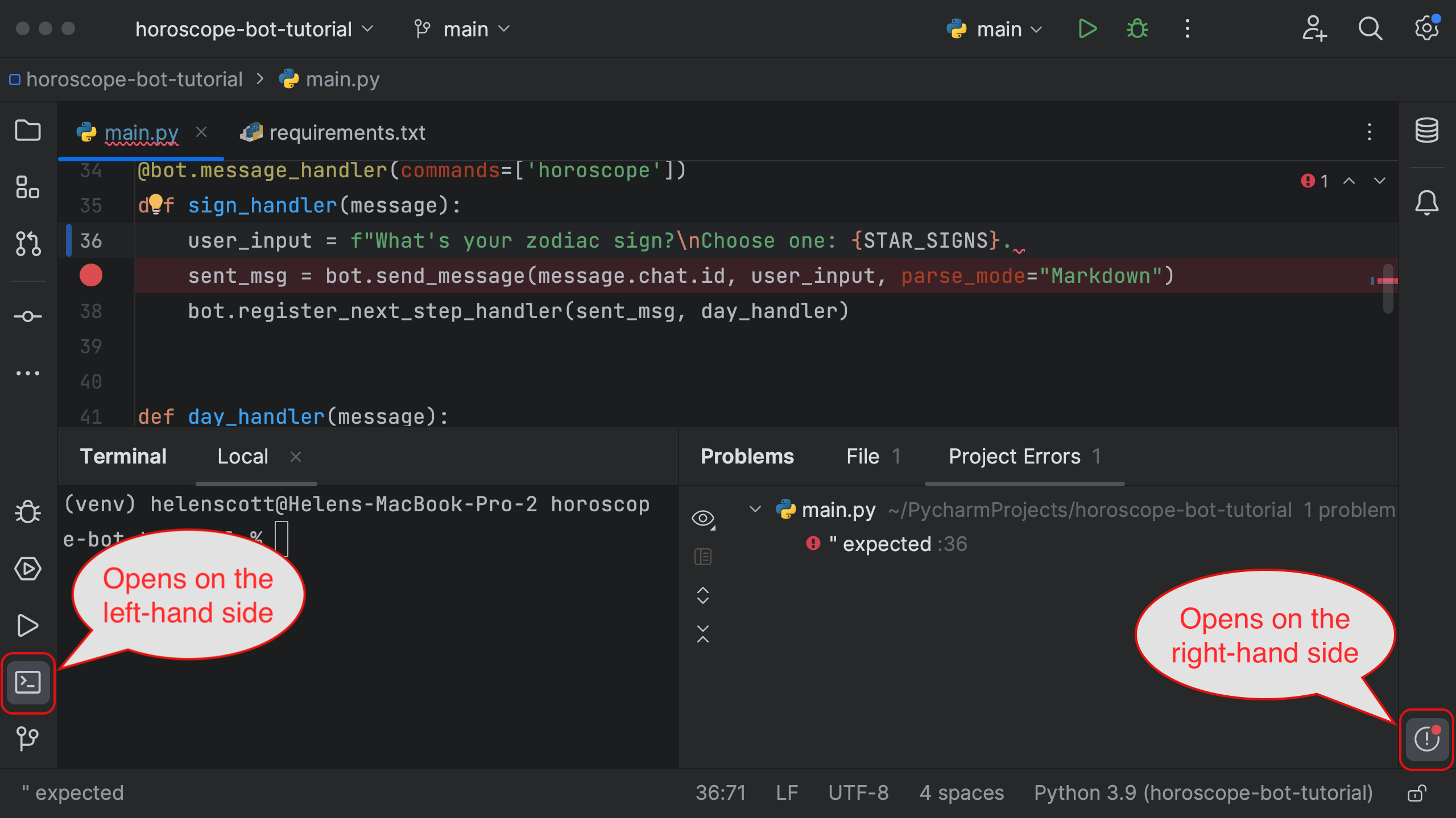 PyCharm new UI