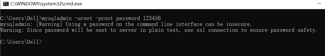 修改 MySQL 用户密码_warning: since password will be sent to server in -CSDN博客