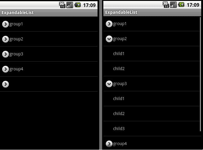 java 列表展开方式_android列表控件实现展开、收缩功能