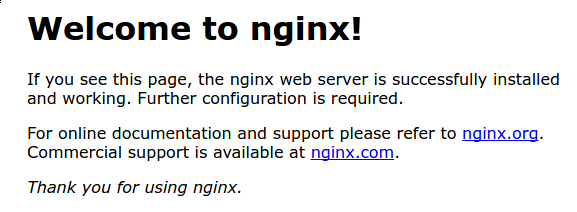 Nginx 默认页面